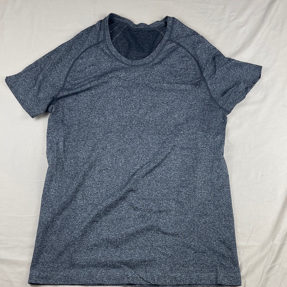 lululemon athletica Dark Heather Blue T-Shirt
